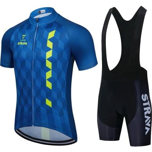 Cycling Jerseys Set 2020 New STRAVA Summer Bicycle Clothing Maillot Ropa Ciclismo Hombre MTB Bike Clothes Sportswear Cycling Set
