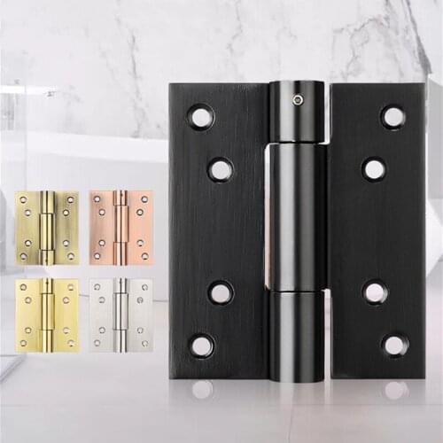 Thicken Stainless Steel Hinge Furniture Mute Spring Hinges Bedroom Door Automatic Closing Tools Home Hardware Accessories