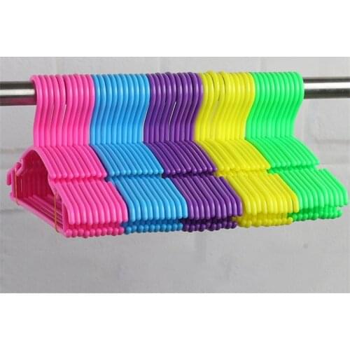 10pcs/Lot Plastic Baby Clothes Hanger Dryer Hangers for Clothes Kids Sock Cloth Clothing Drying Laundry Rack Stand