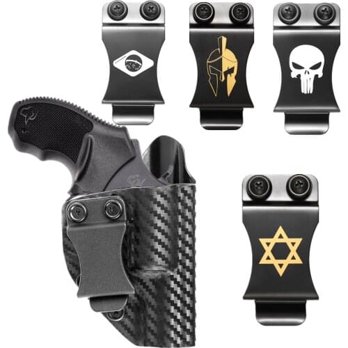 Carbon Fiber Kydex Internal Holster For Taurus 85 605 S&W 637 642 638 43 442 856 revolvers IWB Inside the Waistband Concealed