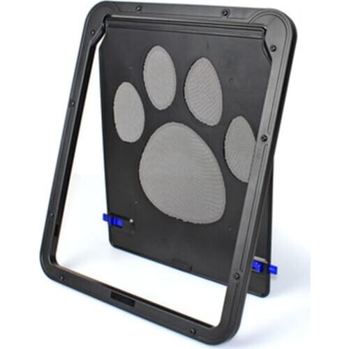 Magnetic Flap Door Lockable Pet Door Home Screen Security Gate for Dog Cat Enter Freely Small Pet Window Gate Pet Gate Supplies