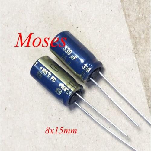 25v 330uf +/- 20% Capacitance 100% Japan FC Original New Audio Capacitors Electrolytic Capacitor Radial 8x15mm 200pcs