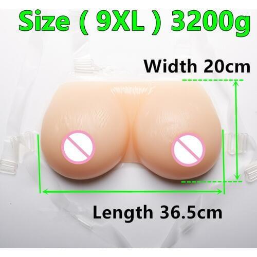 3200g G cup rtificial Breasts False breast New Design Silicone Breast Forms Realistic Skin Touch Feeling False Boobs CD TG
