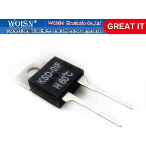 5pcs/lot KSD-01F 40 45 50 55 60 65 70 80 85 degree normally closed thermostat switch Temperature Control TO-220