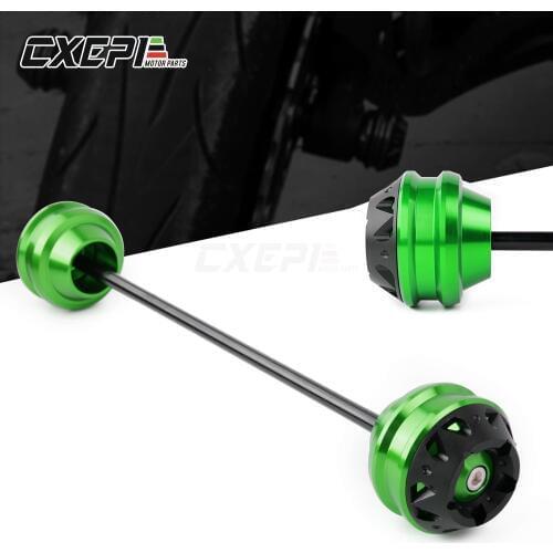 Motorcycle Accessories Crash Slider Pad Front Axle Fork Wheel Protector For KAWASAKI Z800 Z900 Z900RS Z1000 Z650 Z750 Z750S