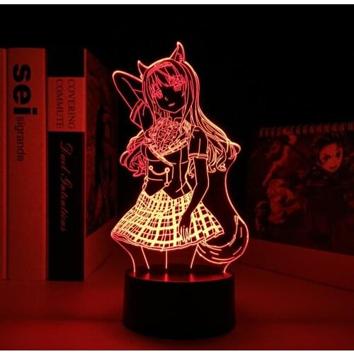 Anime Nekopara Maple Led Night Light for Home Decoration Kids Birthday Gift Nightlight Room Desk Light