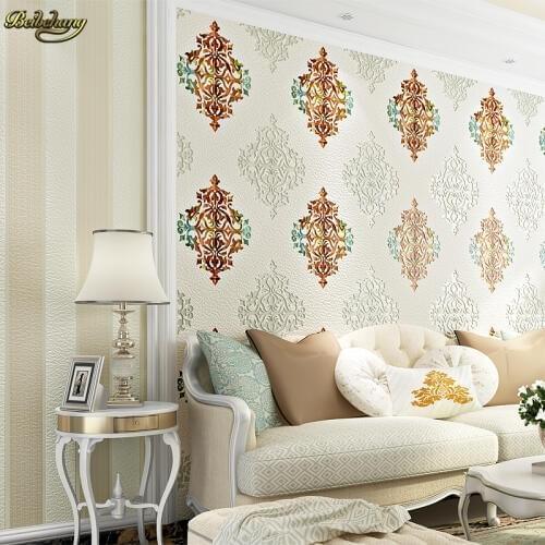 Beibehang European luxury three - dimensional deer lintel 3d wallpaper living room papel de parede background wall paper