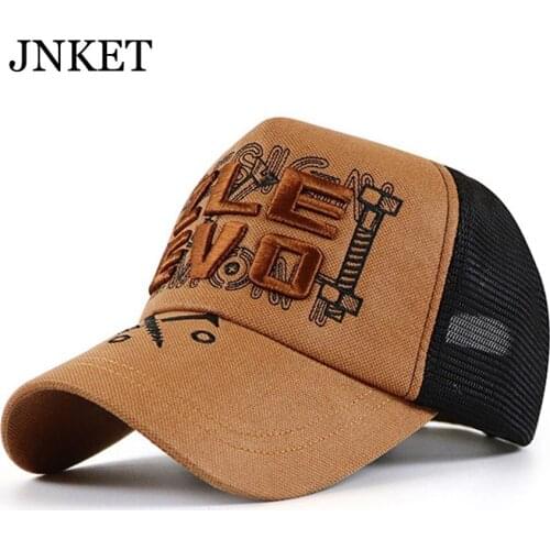 JNKET New Fashion Men Womens Mesh Baseball Cap Hip hop Caps Breathable Sun Hat Snapbacks Hats Summer Hat Gorras Casquette