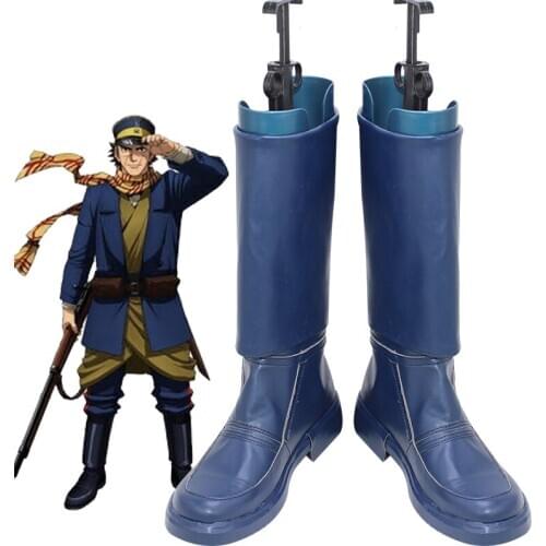 Golden Kamuy Imperial Japanese Army White Sash Brigade Sugimoto the Immortal Saichi Sugimoto Anime Cosplay Shoes Boots X002