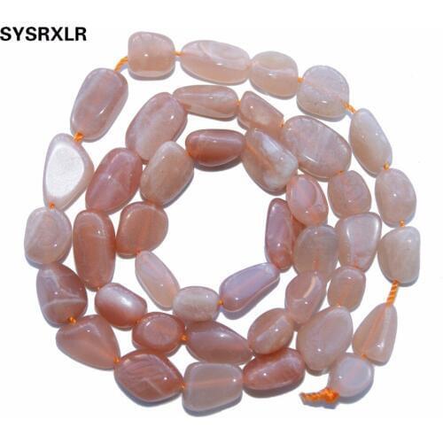 Wholesale 5 -8 MM Charm Irregular Shape Orange Moonstone Natural Stone Beads For Jewelry Making DIY Bracelet Necklace 15
