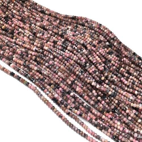 Natural Red Patterns Beads Section Abacus Beads Loose Beads for Making DIY Jewelry Necklace Bracelet Accessories Size 2x3mm