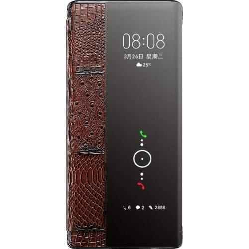 Phone Cases For Huawei Mate 30 Rs Genuine Flip Leather Case For Huawei Mate 30 Pro Phone Protection Hybrid True Leather Cover