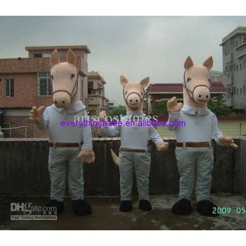 Hot sale Cute Adult horse mascot costume animal mascot party outfits adult costume school mascot fancy dress costumes