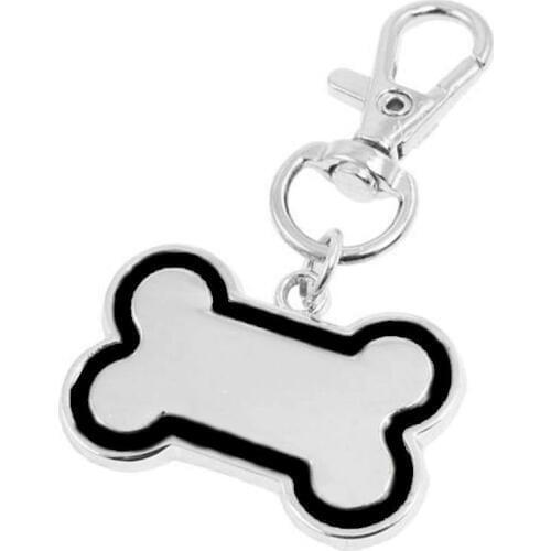Pet ID Tag Fashion Bone Shape Blank Phone Name Engraved Dog Cat Collar Pendant for Dog Collar Accessories