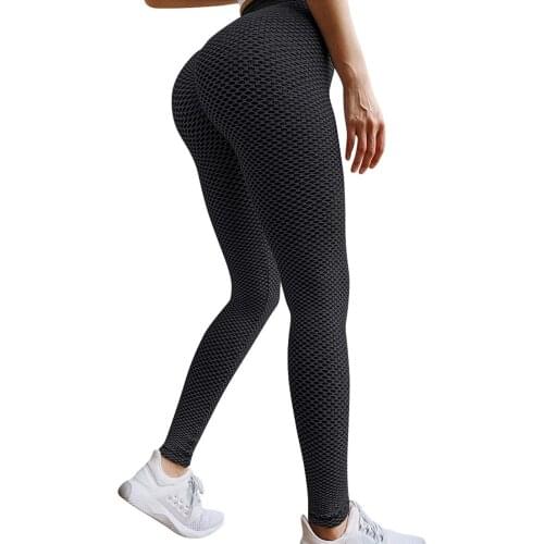 Leggings sport women fitness Elastic Push Up Womens Yoga Pants Leggings Running Gym Ankle Length Leggings High Waist Leggings