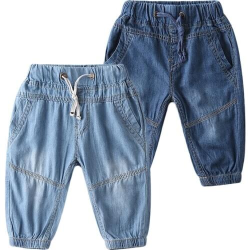 2020 Summer Jeans for Kids Boy Trouser Girl Thin Denim Pants Toddler Pants