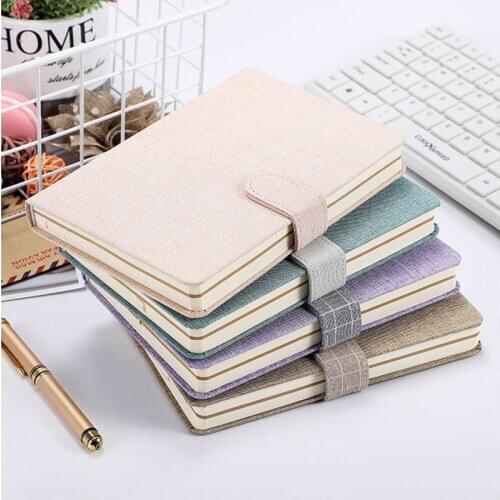 Cute Kawaii Planner Notebook Cotton Linen Cover Travel Handbook School Supplies Diary Journal Notepad Stationery For Girls Gift