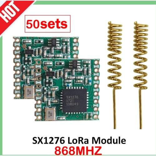 LoRa module lorawan transceiver 50PCS RF SX1276 868MHZ radio comunicador 915MHZ alcance communication Receiver and Transmitter