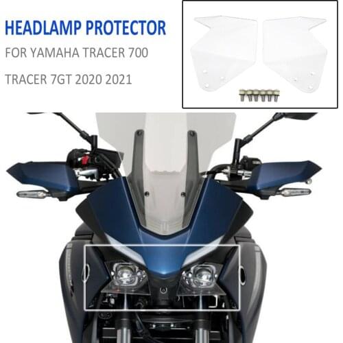 Motorcycle Accessories Headlight Protection Cover For YAMAHA TRACER700 Tracer 700 Tracer 7 GT MT-07 MT07 2020 2021 Transparent