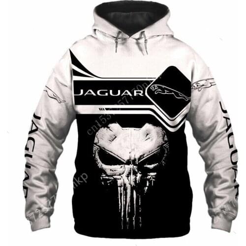 2021 New Jaguar Brand Mens Hoodie High Quality Harajuku Oversized Hoodie 3D Anime Streetwear Hip Hop Mens Clothes Sweatshirt