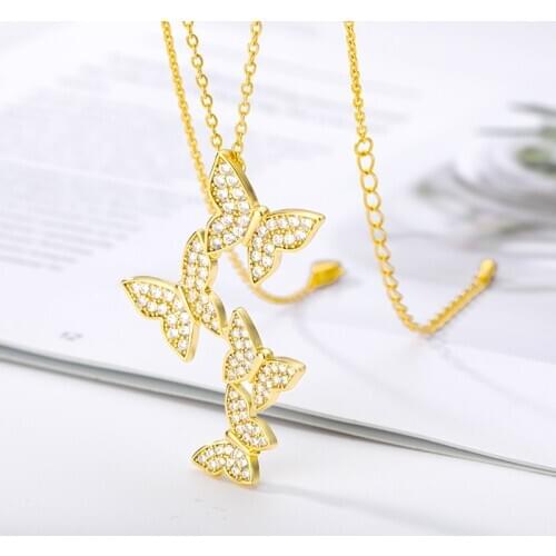 New Fashion Three Butterfly Necklace For VIP Customer