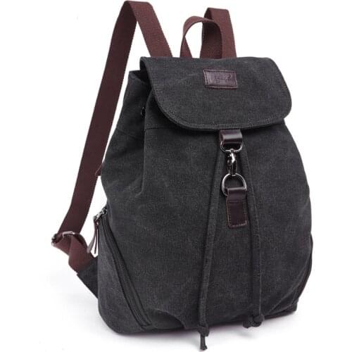 New Arrival High Quality Lady Rucksack College Girls School Bag Canvas Backpack
