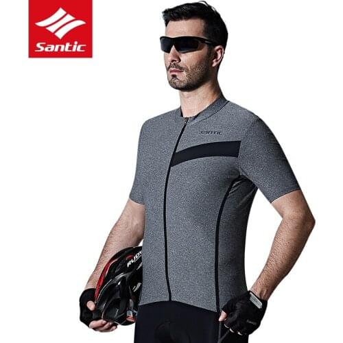 2018 New Mens Grey Short sleeve Cycling Jerseys Man Riding Shirts Outdoor Bicycle Clothing Breathable Summer Bicycle Jerseys