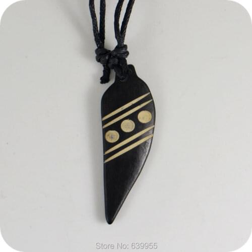 02 Indian feather yak bone Pendant Amulet Necklace Lucky Gift Tribal Totem Fashion Jewelry