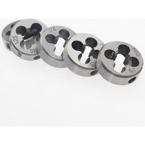 Free shipping of 1PCS left hand alloy steel made metric manual dies M2-M10 LM for processing outer threads of metal workpiece