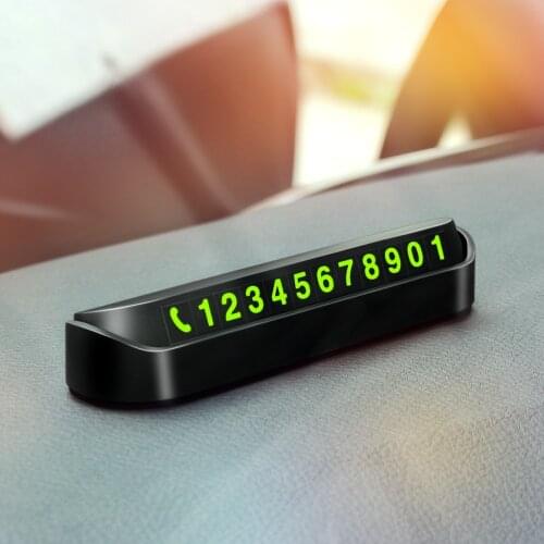 Hideable Car Temporary Parking Card Phone Number Card Sticker For Daewoo Winstorm Nubira Sens Tosca Matiz Nexia