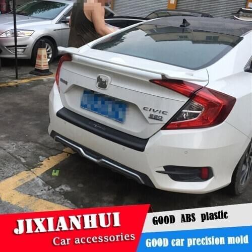 For Civic Spoiler 2016-2018 Honda Civic FC Spoiler ABS plastic Material Car Rear Wing Color Rear Spoiler