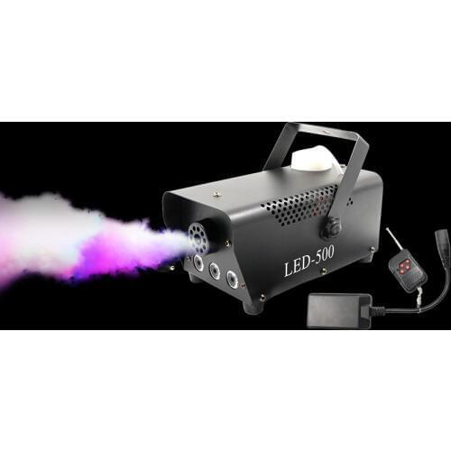 New Remote control LED 500W smoke machine RGB Mixed color fog machine professional smoke ejector stage equipment LED fogger