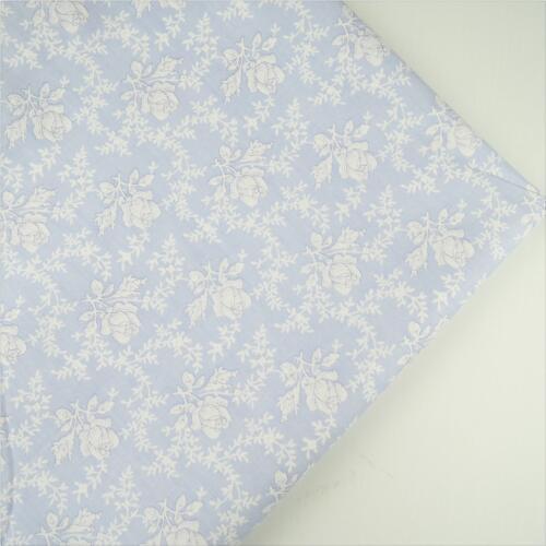 Syunss,100%Cotton Twill Fabric Blue Back Retro Rose Print Patchwork DIY Handmade Curtain Textile Material Sewing Baby Toy Tissue