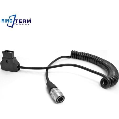 ZOOM F8 F4 Sound Equipment Device 688 633 644 Power Cable Spiral Coiled Cord D-Tap To Hirose 4 Pin Connector