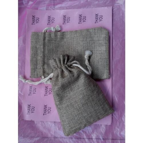 10*14cm 30pcs Jute sack Drawstring Gift Bags for Storage Cosmetic\wedding\christmas\Jewelry\Accessories Linen pouch Packaging