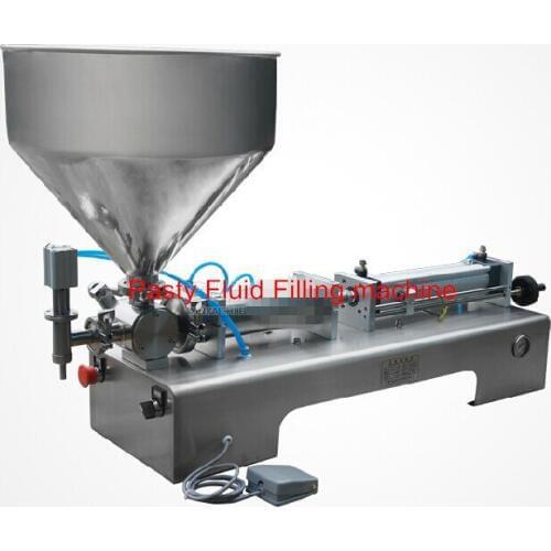 10-200ml Pneumatic Pasty Food Filling Machine Sticky Pasty Filler Stainless Hot Sauce Bottling Equipment Beverage Packer SS304
