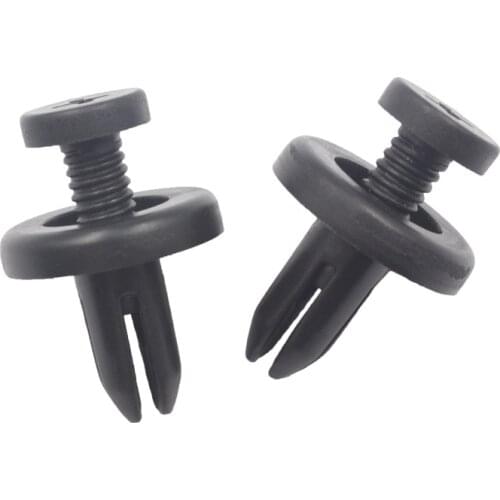 100pcs Auto bumper fender door Retaining rivet for BMW Toyota Mazda Car plastic screw For Toyota push Expanding retainer clips