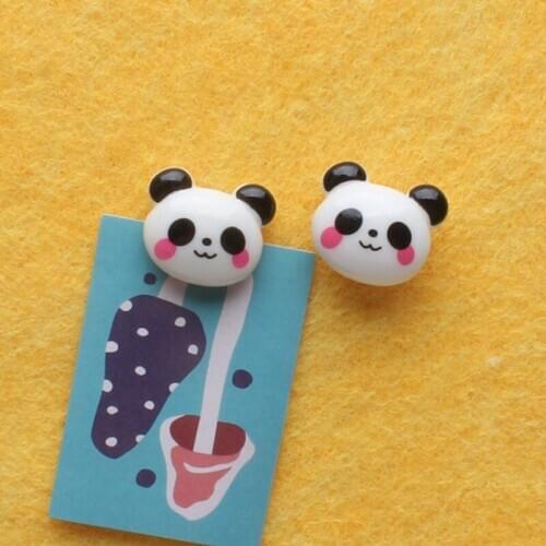 2pc Giant Panda Map Thumbtacks Office Pin Decorative Pushpin Cork Board Thumb Tack Pin Stationary DIY Wall Office Binding Supply