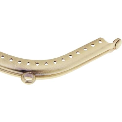 2pcs Metal Purse Frame Kiss Clasp Lock Design DIY Purse Coin Bags Bronzer