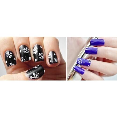 2000pcs Snowflake Nail Foil White Snow Christmas Design Nail Art Transfer Foil Manicure fashion Transfer Sticker Paper