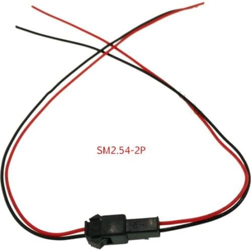 26AWG dupont line SM2.54-2P Male + female 1 pair wire to wire 40CM