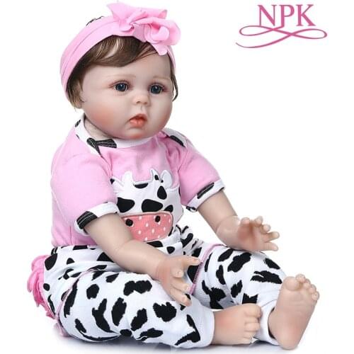 55CM lovely girl pinky reborn baby doll lifelike soft silicone flexible touch adorable real newborn baby size cuddely baby weig