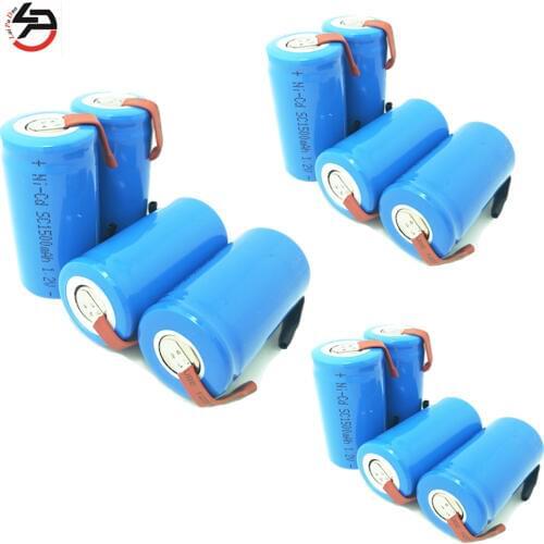 Laipuduo 12pcs SC Rechargeable batteries 1.2v 1500mah SC power bank 0.2C charge and discharge electric toothbrush lighting