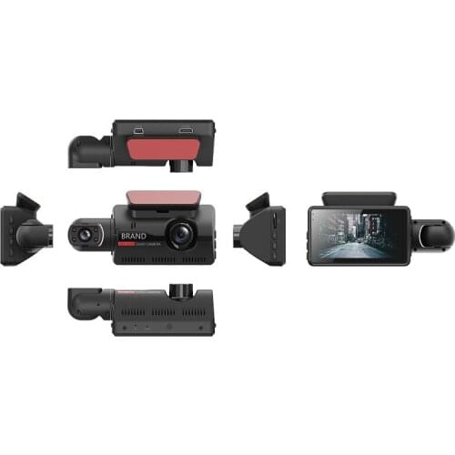 Dual Lens Car DVR Dash Cam Video Recorder G-Sensor 1080P Front And Rear Camera APP & English Voice Control Dash Cam