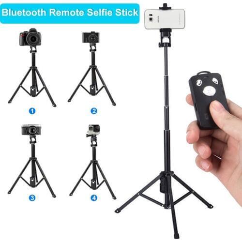 3 in 1 Wireless Bluetooth Selfie Stick For iPhone 8 X 7 6s Plus Foldable Handheld Monopod Shutter Remote Extendable Mini Tripod