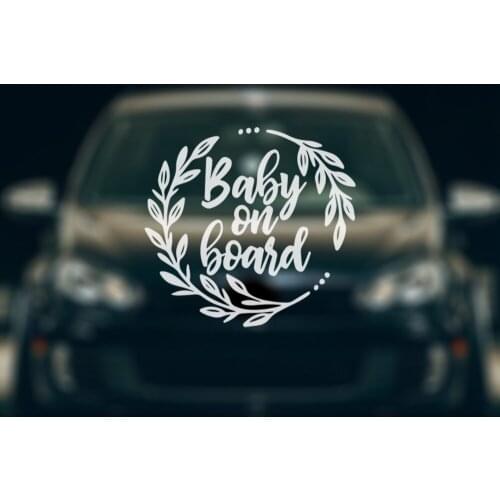 Baby on Board Quote Stickers Ussr Funny Colorful Baby Frase Car Stickers Auto Automobile Decals 21cm*22cm