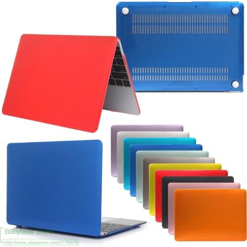 For Apple Macbook Air Pro Retina 11 12 13 15 inch Laptop Cover Crystal Matte Full Protector Case For Mac book Touchbar bag Shell