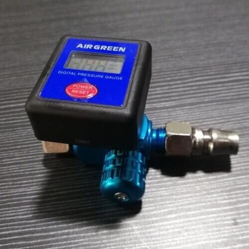 Airbrush Electronic Pressure Regulator LCD Digital Display Air Pressure Meter Gunjet Air Pressure Gauge M6CF