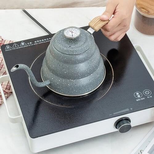 500ml Coffee Kettle Coffee Tea Pot Non-stick Coating Food Grade Stainless Steel Gooseneck Drip Kettle Swan Neck Thin Mouth