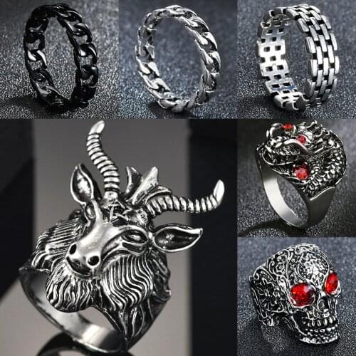Bohemian Animal Rings Spanish Fighting Bull OX Head Ring for Men Women Wedding Party Rock Band Cool Finger Jewelry Gift